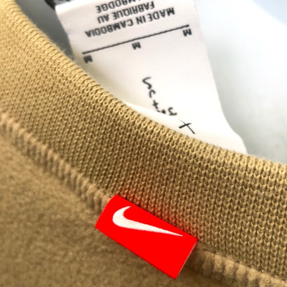 Travis Scott Cactus Jack Brown Size M Basic Crop Jacket / Nike Women's X - Picture 9 of 9